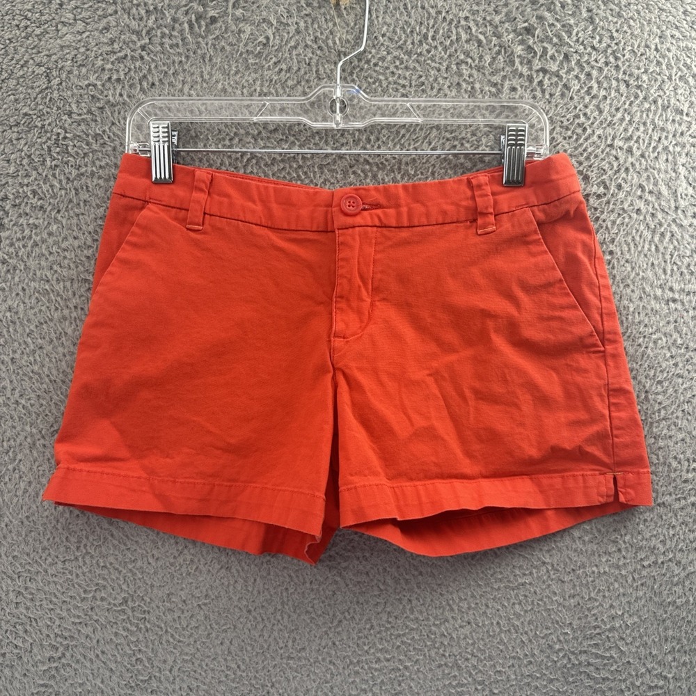 Patagonia Stretch All Wear Shorts‎ 4" Orange Organic Cotton Preppy Chino Women 2